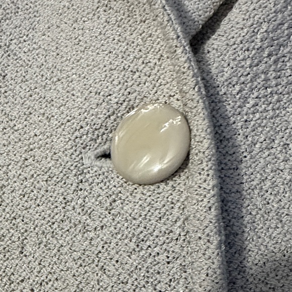 St. John Santana Knit Blazer With Suede Trim Size 6 - Picture 6 of 13